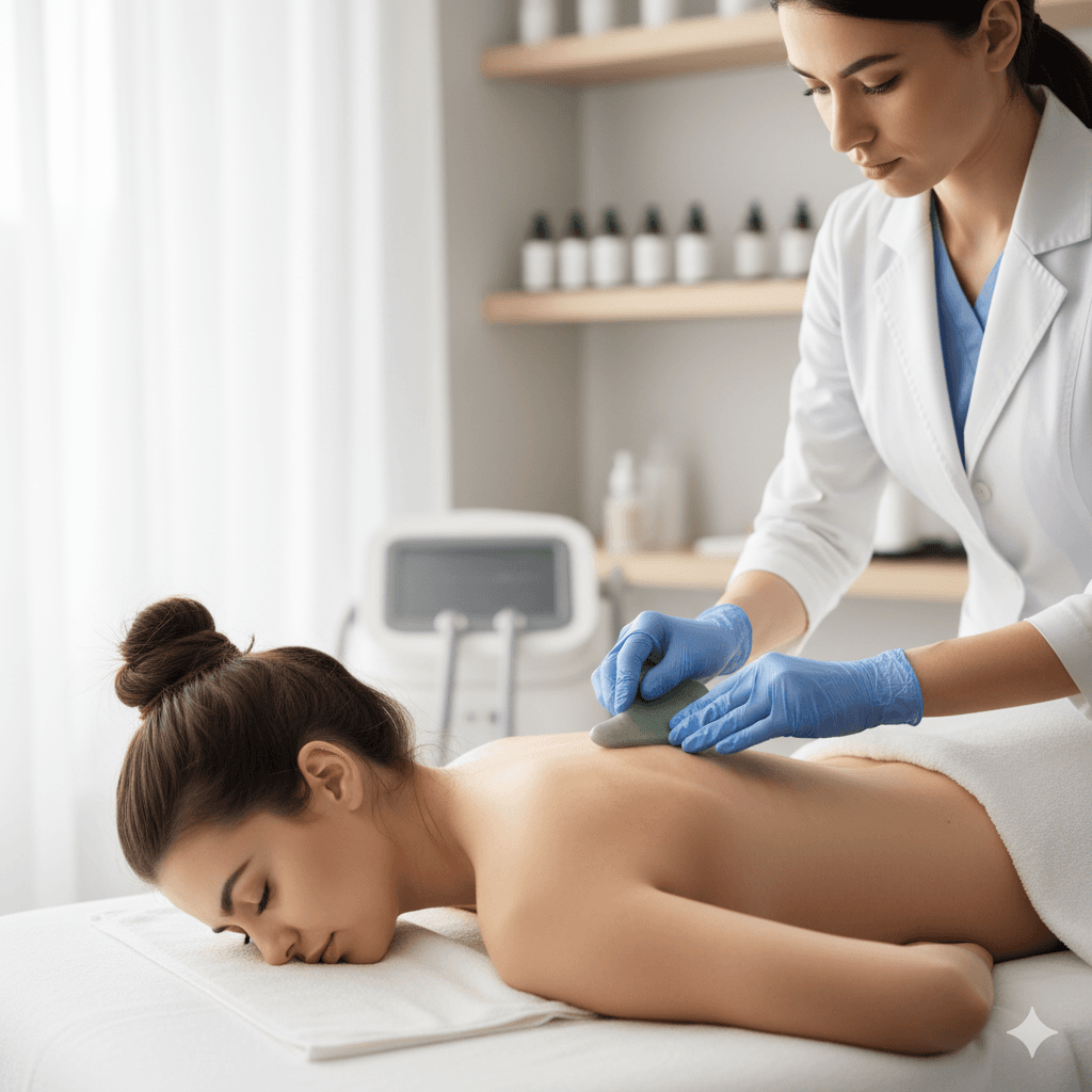 Gua sha massage therapy